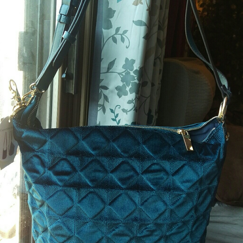 Velvet Convertible Backpack /Shoulder Bag